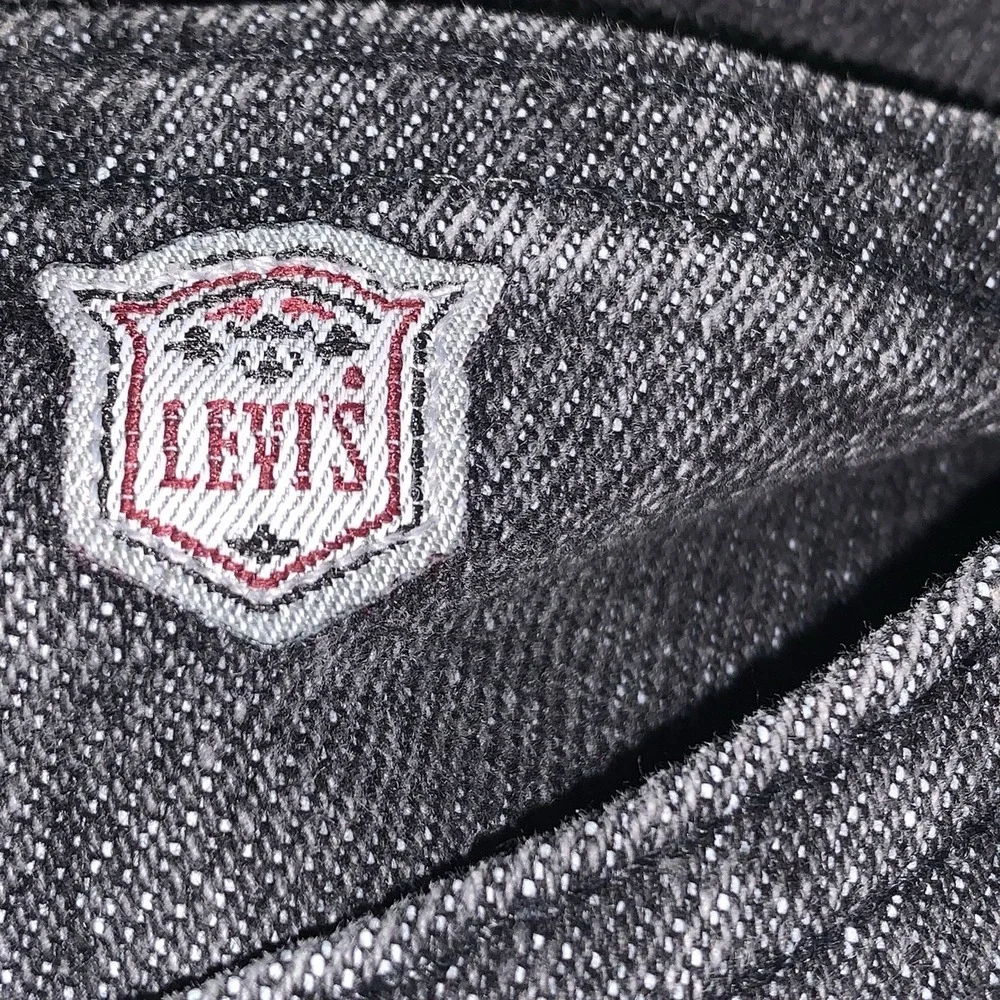 Vtg Levis Silver Medal Mens Straight Leg Stretch Jeans Faded Black Sz 42x30 USA‎